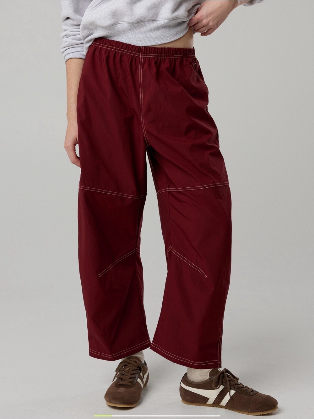 Offline Aerie Nice moves Barrel pant in burgandy XS